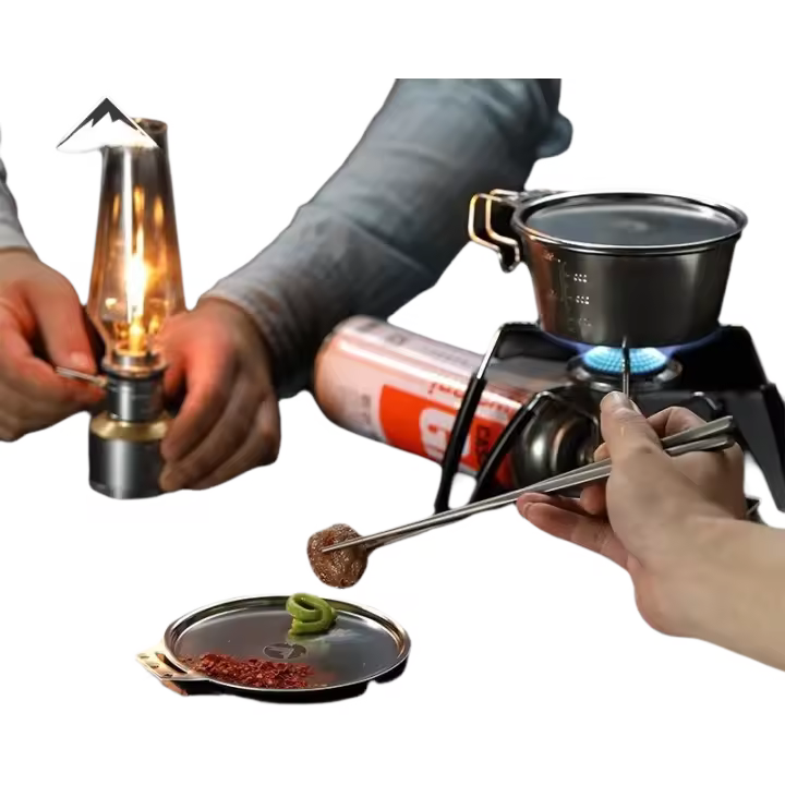 CAMPINGMOON S-SG Taza De Acero Inoxidable 304 Para Camping Con Tapa Calentadora Resistente a La Nieve No Desmontable - 1