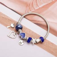Pulsera Simple Pandora Glazed Gem Beads Key Lock, colgante de amor, brazalete Vintage de lujo ligero para mujer, regalo de joyería - details 9