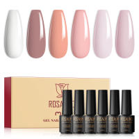ROSALIND-Kit de esmalte de Gel para uñas, semipermanente UV Led, serie rosa, 7ml - details 50