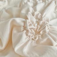 Juego de Ropa de Cama con Flores Torsas de Alta Calidad Duvet Cover Set Pleatado Artesanal Cubierta de Manta Doble para Colchón y Cama Reina - details 17