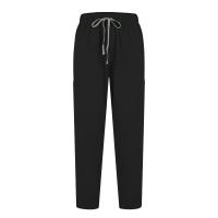 Uniforme de enfermera de color sólido para mujer, traje de pantalones de manga corta con cuello en V de tela de secado rápido, uniforme de enfermería con múltiples bolsillos - details 36