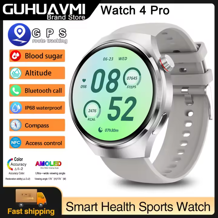 Reloj inteligente 2024NewGT4 Pro, pantalla de alta definición, llamadas Bluetooth, IP68, seguimiento de GPSsports, NFC, regalo perfecto para mujeres, z - 1