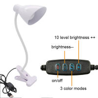 Luz de libro USB regulable de 5W, atenuación de brillo, 3 modos de Color, lámpara de Clip LED para lectura, dormitorio de niños, lámpara de noche de cabecera - details 6