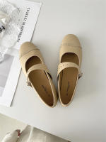 Nuevo nicho retro, cabeza redonda japonesa, zapatos individuales de suela plana, hebilla de una palabra grabada, zapatos individuales Mary Jane - details 35