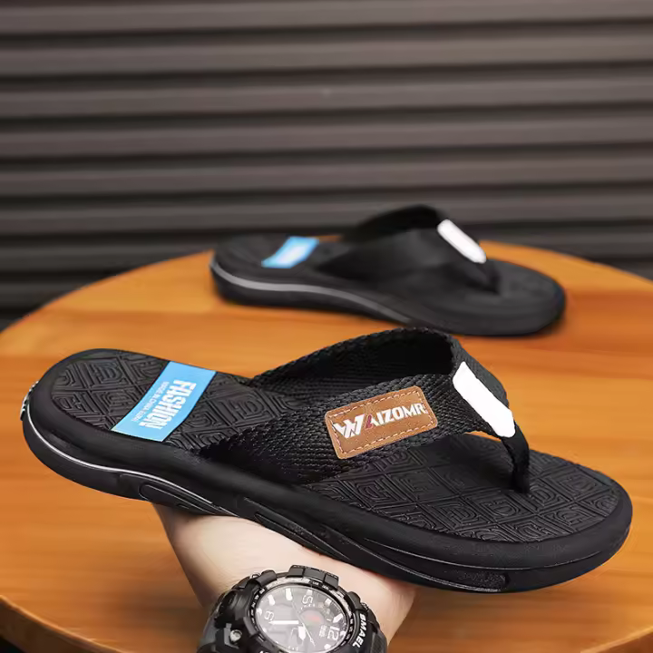 Nuevas chanclas de moda y versátiles, cómodas y transpirables para exteriores, zapatos de hombre de tendencia. - 1