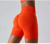 Pantalones cortos de Yoga sin costuras para mujer, mallas deportivas transpirables de secado rápido, de cintura alta, para entrenamiento y gimnasio - details 22