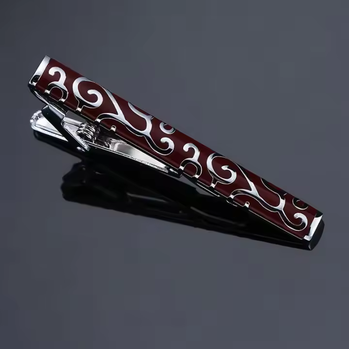 Clip de corbata de alta gama, pasador de cierre dorado clásico para accesorios de hombre, regalos de joyería - 1