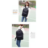 Mochilas de cuero PU impermeables, mochila escolar para hombre, bolsas de viaje para ordenador portátil de 14 pulgadas, alta capacidad - details 9