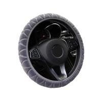 Funda de felpa para volante de coche, cuero corto suave y cálido, antideslizante, decoración de coche para hombres y mujeres, invierno - details 3