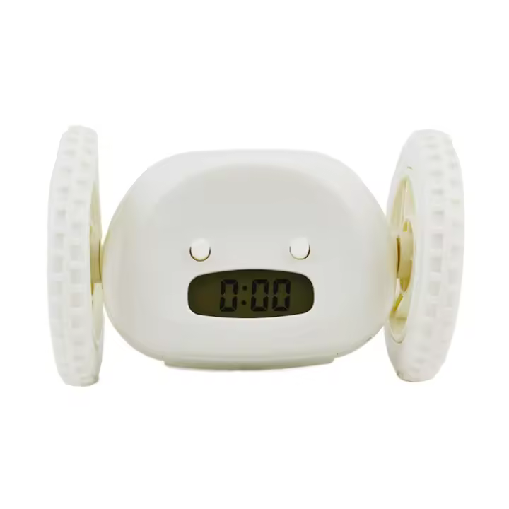 Reloj despertador mágico con rueda móvil en 4 colores, reloj con rueda única silenciosa, despertador perezoso, repetición - 1