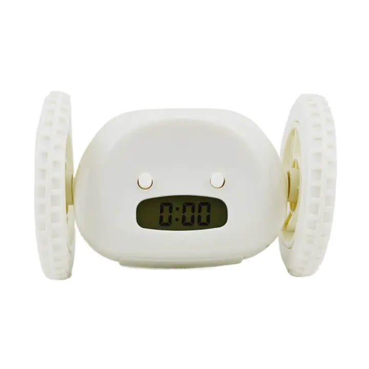 Reloj despertador mágico con rueda móvil en 4 colores, reloj con rueda única silenciosa, despertador perezoso, repetición - 1