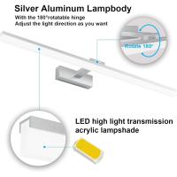 Lámpara LED de 32W Lámpara de espejo Aplique Blanco Frio 6000K Luz natural para Espejo Muebles de Maquillaje Aparato Montado en la Pared, Negro, 120CM - details 62