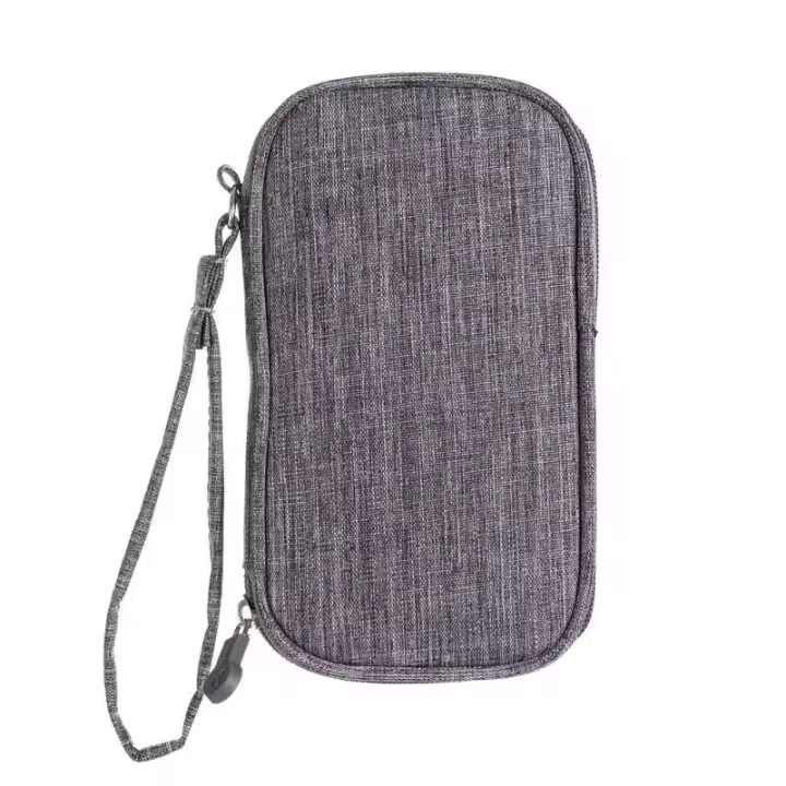 Nueva bolsa de almacenamiento de cables Digital multifuncional, bolso organizador de electrones de tela Oxford de doble capa con banco de energía móvil - 1