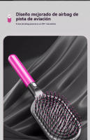 Cepillo Autolimpiante para Cabello Seco y Húmedo Cerdas de Nylon Sintéticas para Peine de Pala Unisex Limpieza Fácil - details 1