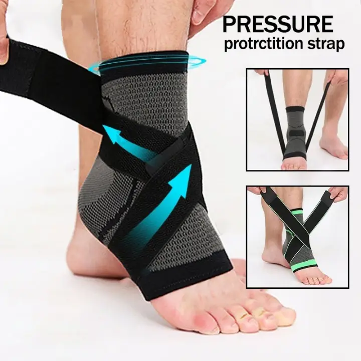 Soporte de tobillo ajustable, protección contra esguinces, correa de protección de tobillo deportiva - 1