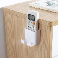 Caja de almacenamiento montada en la pared, organizador de Control remoto, soporte para enchufe de teléfono móvil, contenedor de carga colgante - details 6