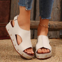Sandalias de cuña de verano para mujer, zapatos de moda - details 5