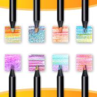 Lápices de arco iris de 8 piezas juego de lápices de 12 colores para niños lápiz de madera multicolor para dibujo suministros escolares - details 0