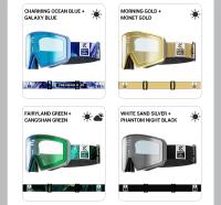 Kapvoe-Gafas de esquí fotocromáticas para hombre y mujer, lentes de nieve antiniebla, magnéticas, de esponja de doble capa para Snowboard - details 15