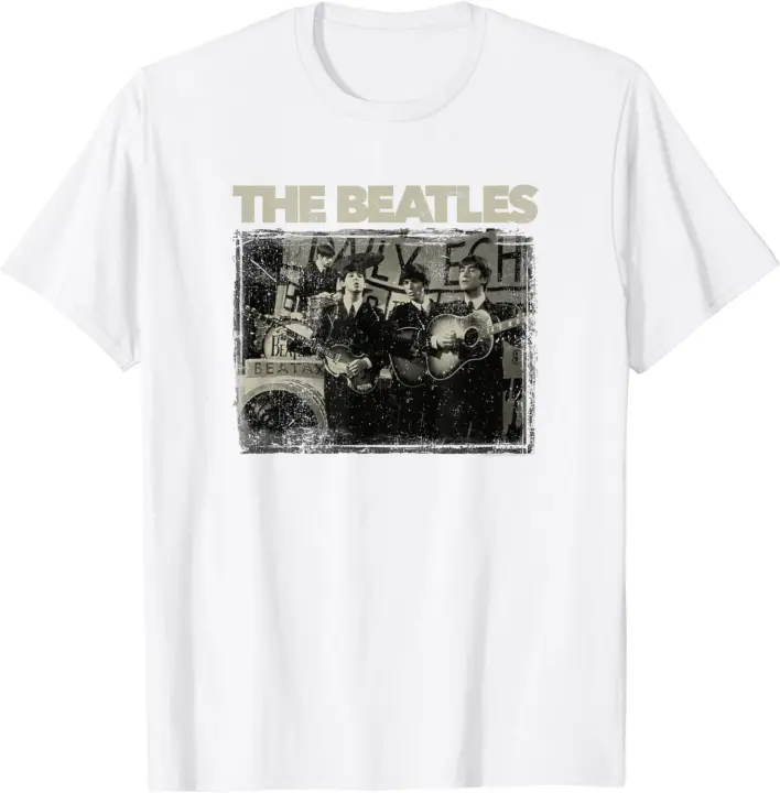 Camiseta Monocromática de The Beatles Moda para Hombres Estilo Distintivo - 1