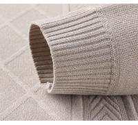 Hombre Color sólido 2024 nuevo Otoño Invierno cálido suéter de moda Casual y cómodo suéter suave - details 11