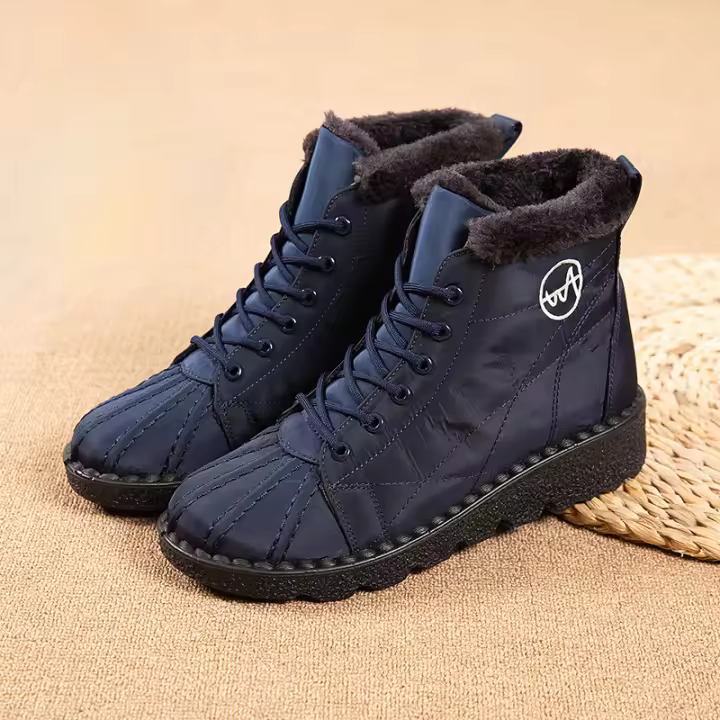 Nudos de algodón para nieve antideslizantes e impermeables, botas cortas grandes, botas gruesas de terciopelo - 1