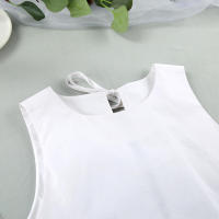 Falda francesa de algodón puro blanco Dre Fresh A-line estilo suave informal para mujer Otoño Invierno nueva colección - details 16