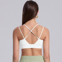 Hamidou-Sujetador de Yoga para mujer, ropa de Pilates de alta intensidad a prueba de golpes, con correas de hombro cruzadas absorbentes de golpes, para gimnasio - details 3