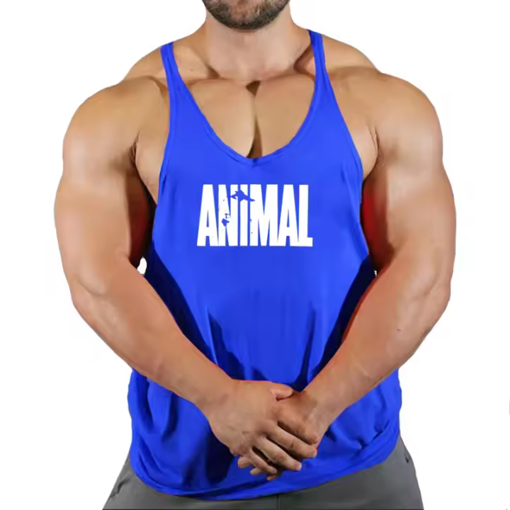 Fitness Camiseta sin mangas, ropa deportiva para hombre, camiseta de tirantes de fitness para hombre, ropa de fitness de verano para hombre, camiseta sin mangas para hombre, camiseta - 1