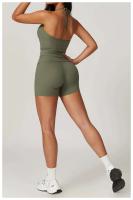 Conjunto de Shorts de Yoga de Cintura Alta Secado Rápido, Cómodo, Plegable, Belleza - details 7