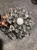 Lámpara LED de techo de cristal con forma de flor moderna, lámpara de techo para pasillo, sala de estar, dormitorio, cocina, pasillos - details 1