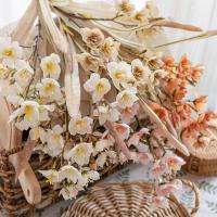 Decoración de jarrón DIY, rama de narciso Artificial de tacto Real, flor de narciso de seda elegante de lujo, flor falsa hecha a mano, decoración de boda - details 15
