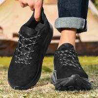 Zapatillas de Correr Antideslizantes de Cuero Nubuck Calzado Deportivo Casual para Hombres - details 12