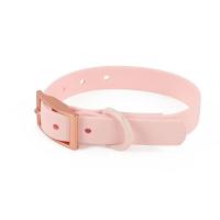 Arnés para perros de PVC doble cómodo rosa claro, correa para el pecho estable, juego de tres piezas, collares, arneses y correas - details 5