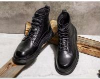 Venta al por mayor diseñado para hombres botines de plataforma Martens zapatos de hombre cuero genuino hecho a mano - details 4
