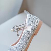 Zapatos de cuero con diamantes de imitación brillantes para niñas, zapatos de cristal para niñas, zapatos planos de vestir para niñas, fiesta de boda, perlas, abalorios ostentosos - details 17