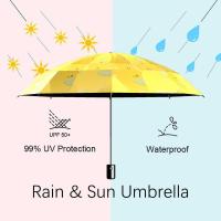 Paraguas plegables de verano a prueba de viento, impermeables, anti UV para mujeres y hombres automáticos - details 10