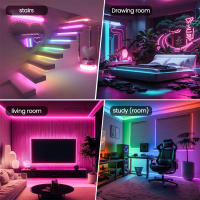 GAHADA Tira de Luz LED Neón 5V USB Reticulado Redondo Control Remoto de 17 Teclas - details 7