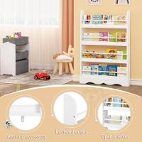 libreria Infantil 4 Estantes Estanteria Infantil Libros para Habitación Infantil Sala Juegos y Guarria 80x12x118 cm - details 3