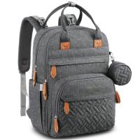 Mochila GRANDE para cambiar pañales, bolso multifuncional para bebé con cambiador portátil - details 0