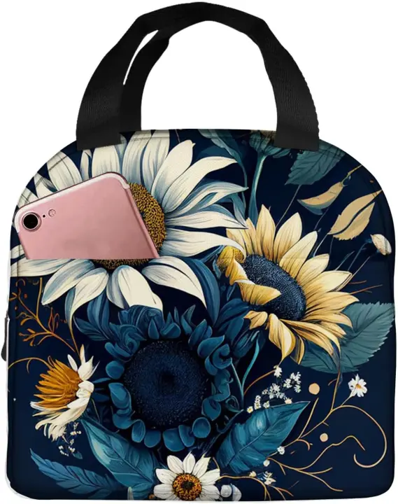 Bolsa de Almuerzo Aislada con Estampado de Béisbol Enfriador Impermeable Reutilizable para Mujeres Adultos Ideal para Oficina, Picnic, Viajes - 1