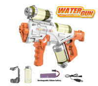 Pistola de agua de juguete, pistola de agua de repetición de alta velocidad completamente automática con luces, juguetes de juego de agua de gran capacidad para niños, regalos - details 1