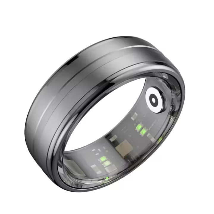 Anillo Inteligente Rastrador de Fitness para Mujeres Hombres, Anillo de Fitness with Múltiples Modos Deportivos, Monitor de Ritmo Cardíaco, Oxígeno en Sangre y Sueño, Contador de Pasos y Calorías para Teléfonos Android iOS - 1