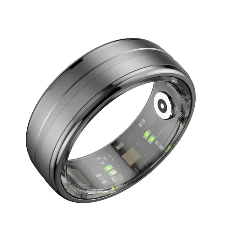 Anillo Inteligente Rastrador de Fitness para Mujeres Hombres, Anillo de Fitness with Múltiples Modos Deportivos, Monitor de Ritmo Cardíaco, Oxígeno en Sangre y Sueño, Contador de Pasos y Calorías para Teléfonos Android iOS - 1