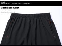 Pantalones Cortos de Secado Rápido de Sensación de Hielo para Hombres Ajuste Recto, Longitud Media, Material de Poliéster, Transpirable, Absorbente de Sudor para Verano, Báscula, Playa - details 4
