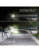Linterna LED De Alta Potencia Para Camping Torcha Con 5 Modos De Iluminación Aleación De Aluminio Zoomable Impermeable Uso Con 3 Pilas AAA - details 6