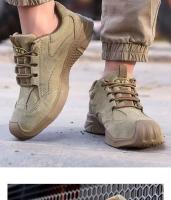Zapatos de seguridad para hombre, zapatillas de trabajo aisladas a prueba de pinchazos de 6KV, zapatos protectores antigolpes con punta de acero para hombre, zapatillas de deporte de verano - details 15