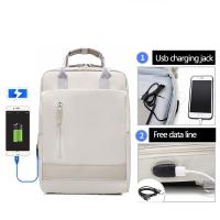 Mochila impermeable para mujer, bolso elegante para ordenador portátil de 2023 pulgadas, con carga USB, a la moda, para negocios, 15,6 - details 4