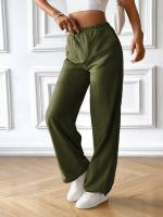 Pantalones elásticos de pierna ancha para mujer Ropa de moda de otoño y primavera - details 11