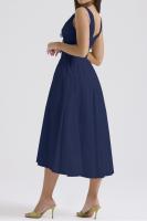 2025 nuevos modelos de primavera y verano, vestido de tirantes ajustado, vestido de temperamento con cuello en V estampado informal europeo y americano - details 32